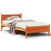 vidaXL Bedframe zonder matras massief grenenhout wasbruin 75x190 cm