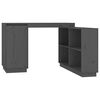 vidaXL Bureau 110x50x75 cm massief grenenhout grijs
