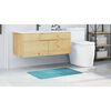 vidaXL Antislip Badmat Turquoise 60 x 90 cm PP