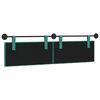 vidaXL Hangend Hoofdeinde Turquoise 190 x 55 x 7 cm Fluweel