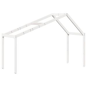 vidaXL Kinderbedhuisje 213x95,5x144,5 cm massief grenenhout wit