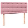 vidaXL Boxspring met matras fluweel roze 120x210 cm