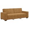 vidaXL Driezitsbank 220x78x84 cm fluweel bruin