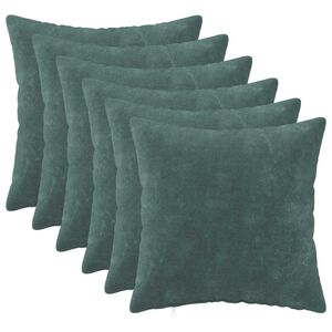 vidaXL Kussensloop 6 st HEERLEN Zee blauw 30 x 30 cm Microfiber Fleece
