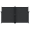 vidaXL Windscherm uittrekbaar 140x1000 cm zwart