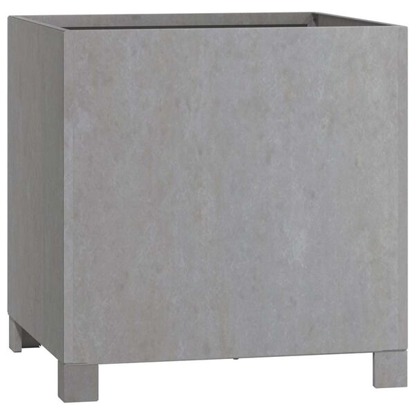 vidaXL Plantenbak met poten roestig 40x40x40 cm cortenstaal