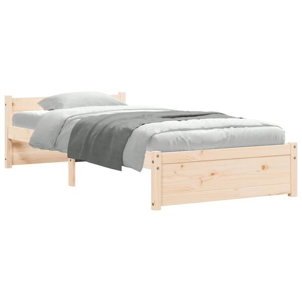 vidaXL Bedframe massief hout 100x200 cm