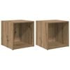 vidaXL Tv-meubelset 2 pcs Artisan Eiken 37 x 35 x 37,5 cm Bewerkt hout