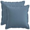 vidaXL Kussensloop 2 pcs HOUTEN Jeans Blauw 30 x 30 cm Faux Linnen