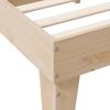 vidaXL Bed met boekenkast zonder matras massief grenenhout 180x200 cm