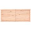 vidaXL Wandschap 120x50x(2-4) cm onbehandeld massief eikenhout