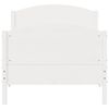 vidaXL Bedframe zonder matras massief grenenhout wit 90x190 cm