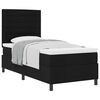 vidaXL Boxspringbed met matras met hoofdeinde Zwart 80 x 200 cm Stof