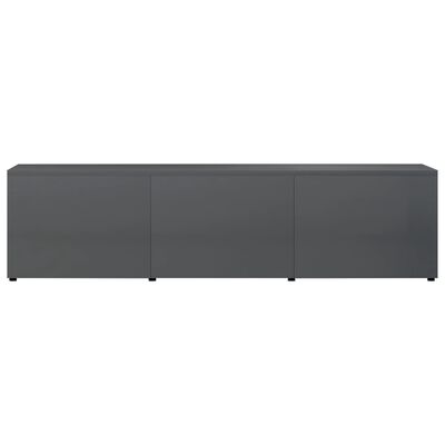 vidaXL Tv-meubel 120x34x30 cm bewerkt hout hoogglans grijs