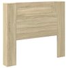 vidaXL Hoofdbord Kast met LED Sonoma Eiken Bewerkt hout