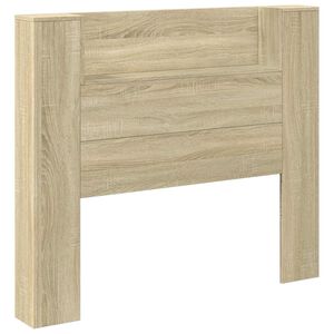 vidaXL Hoofdbord Kast met LED Sonoma Eiken Bewerkt hout