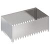 vidaXL Gazonrand 100 x 60 x 35 cm Staal Zilverkleurig