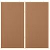 vidaXL Bulletinbord Bruin 80 x 80 x 1.4 cm Massief grenenhout
