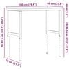 vidaXL Werkbank rechthoekig 100x60x(73-99,5) cm massief beukenhout