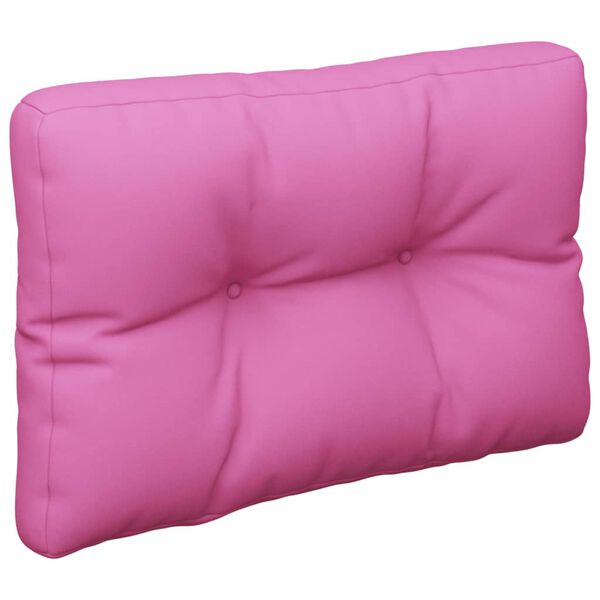 vidaXL Palletkussens 60x40x12 cm stof roze