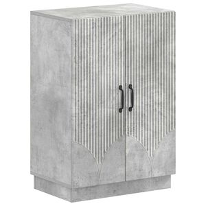 vidaXL Schoenenkast HOORN 59,5 x 39,5 x 87 cm Bewerkt hout Betongrijs