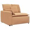 vidaXL Modulaire bank Armleuning eindmodule met kussens 100 cm beige
