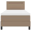 vidaXL Boxspringbed met matras Cappuccino 90 x 200 cm Kunstleer
