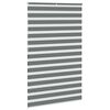 vidaXL Zebra rolgordijn 150x200 cm stofbreedte 145,9 cm donkergrijs