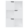 vidaXL Boekenkast 60x27,5x88 cm spaanplaat wit