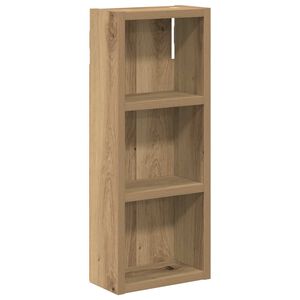vidaXL Badkamer wandkast Artisanaal eiken 20 x 10 x 50 cm