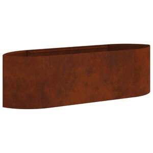 vidaXL Verhoogd Tuinbed weervast staal 140 x 40 x 40 cm Staal