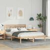 vidaXL Bedframe Bruin 120 x 190 cm Massief grenenhout