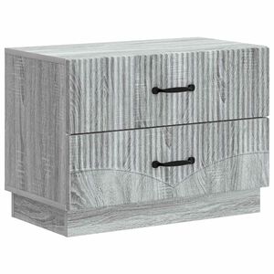 vidaXL Nachtkastje Grijs sonoma 62 x 34,5 x 44,5 cm Bewerkt hout