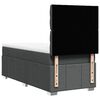 vidaXL Boxspring met matras stof donkergrijs 90x190 cm