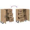 vidaXL Hoge kast met lade 2 pcs Artisan Eiken 69,5 x 34 x 180 cm