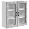 vidaXL Wandglas cabinet LUCCA Betongrijs 80 x 31 x 80 cm Bewerkt hout
