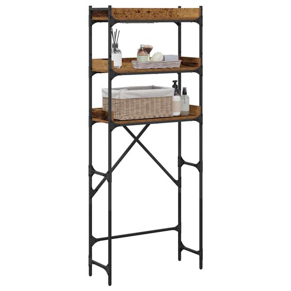 vidaXL Wasmachineplank Oud hout 67 x 25 x 163 cm Bewerkt hout