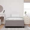 vidaXL Boxspringbed Taupe 120 x 200 cm Stof