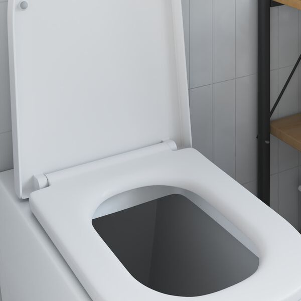 vidaXL Toiletzitting Wit 47,5 x 35 x 3,6 cm Duroplast