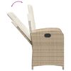 vidaXL 7-delige Tuinset met kussens poly rattan beige