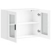 vidaXL Keukenbovenkast met glazen deur Porto wit