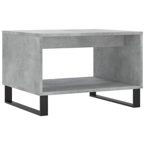 vidaXL Salontafel 60x50x40 cm bewerkt hout betongrijs