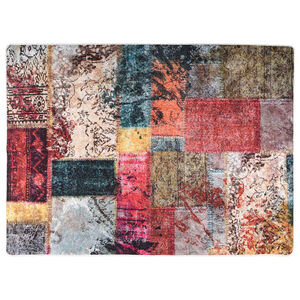 vidaXL Vloerkleed wasbaar patchwork 120x180 cm meerkleurig