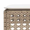 vidaXL 6-delige Loungeset met kussens poly rattan beige