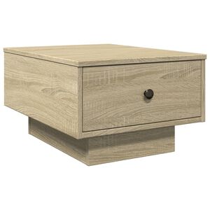 vidaXL Salontafel 60x45x31 cm bewerkt hout sonoma eikenkleurig