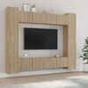 vidaXL 8-delige Tv-meubelset bewerkt hout sonoma eikenkleurig