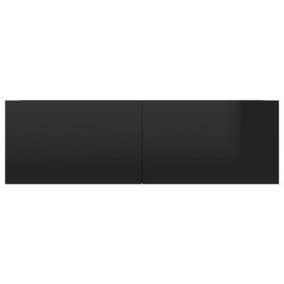 vidaXL Tv-meubel 100x30x30 cm bewerkt hout hoogglans zwart
