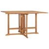 vidaXL Tuintafel inklapbaar 110x110x75 cm massief teakhout