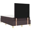 vidaXL Boxspringbed met matras Donkerbruin 120 x 190 cm Stof