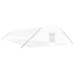 vidaXL Tuinkas met stalen frame 108 m&sup2; 18x6x2,85 m wit